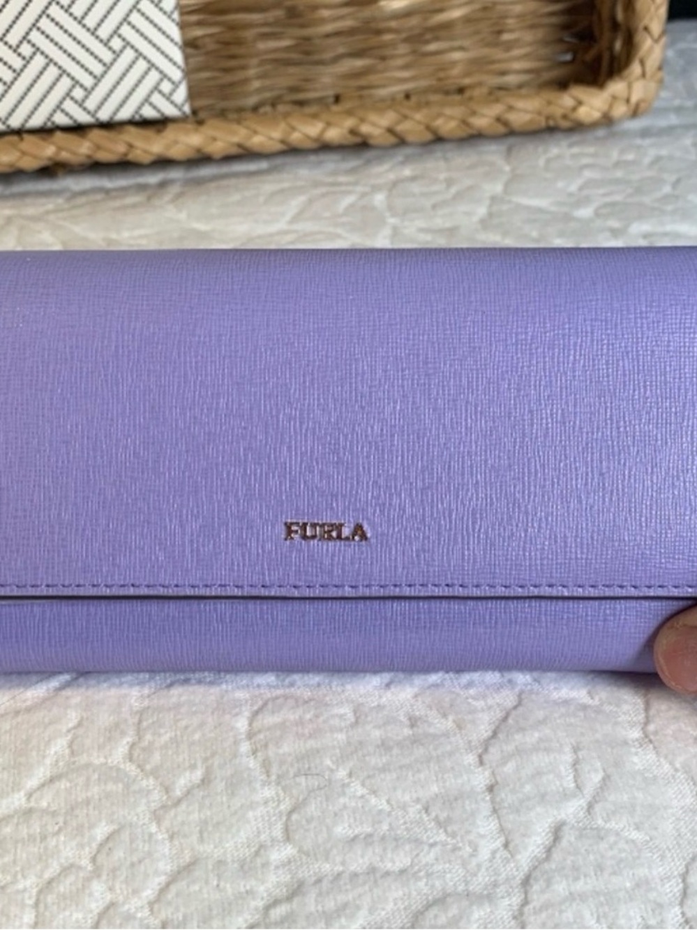 Furla Lavender Saffiano Leather Wallet - Picture 4 of 7